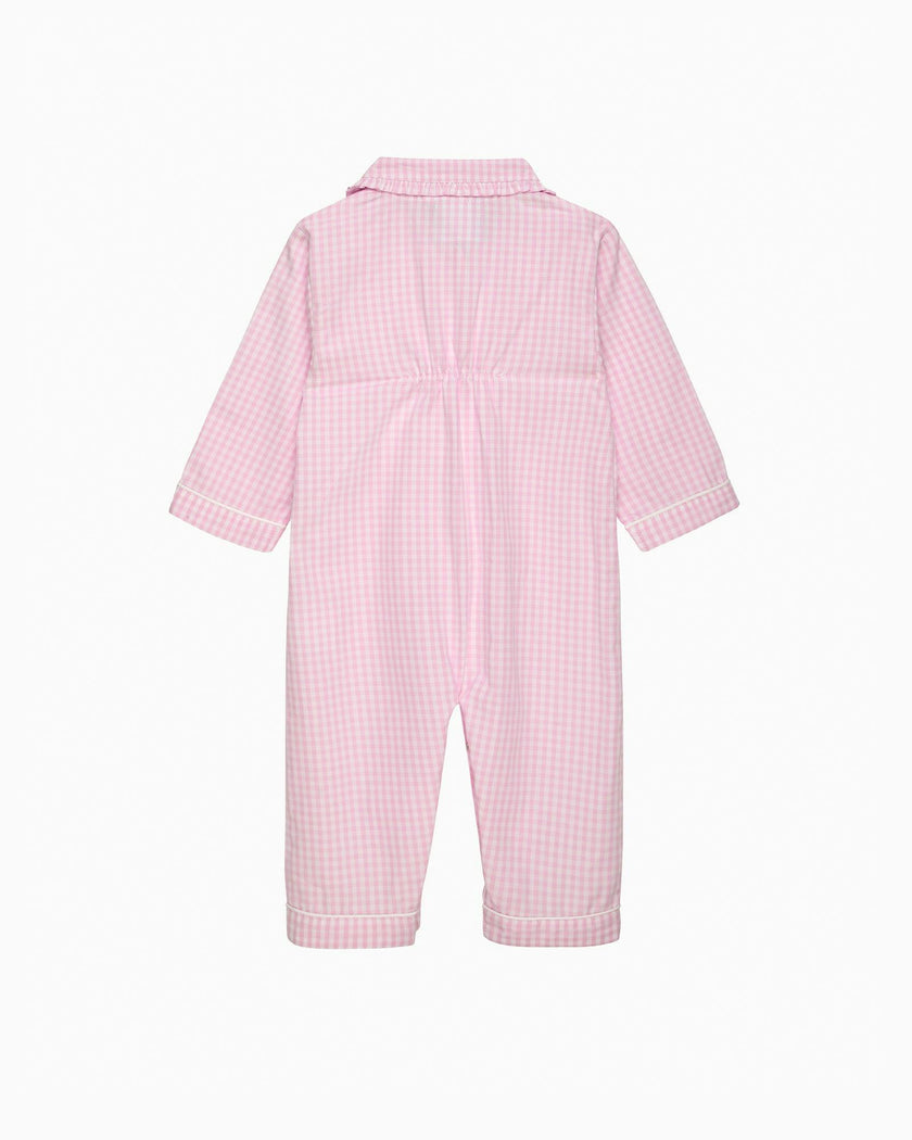 Gingham Frill Collar All-In-One