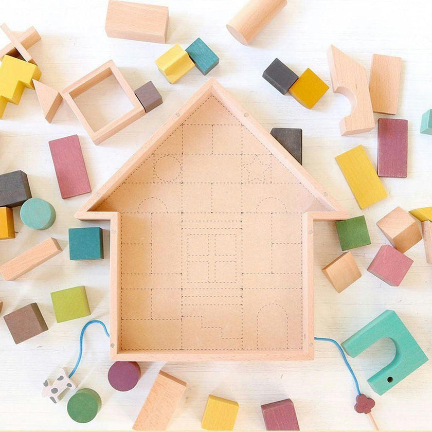 Tsumiki tidy toy block set house