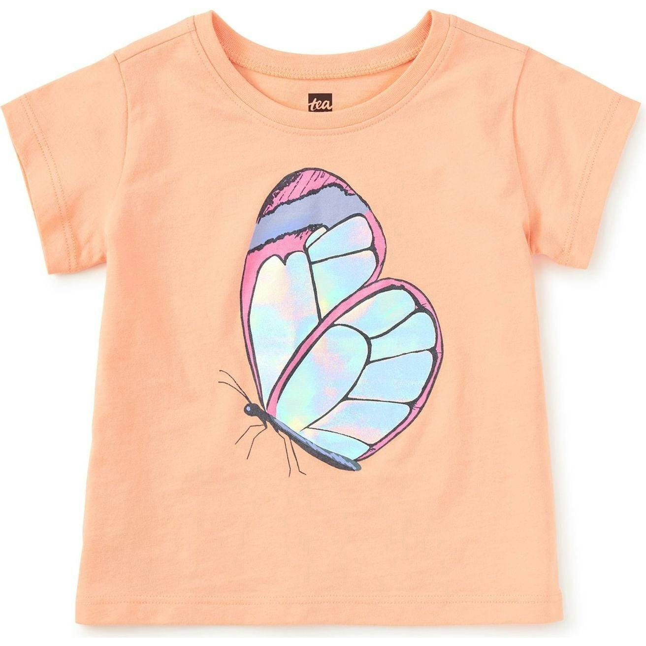 Shimmery Graphic Tee, Red