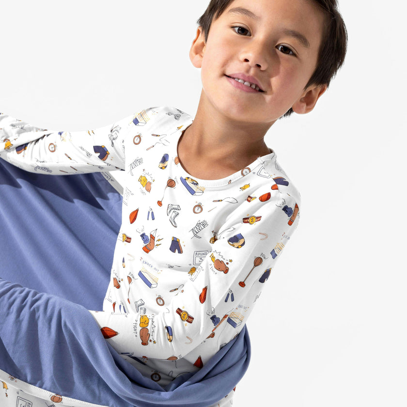 Boxing Bamboo Kids Pajamas