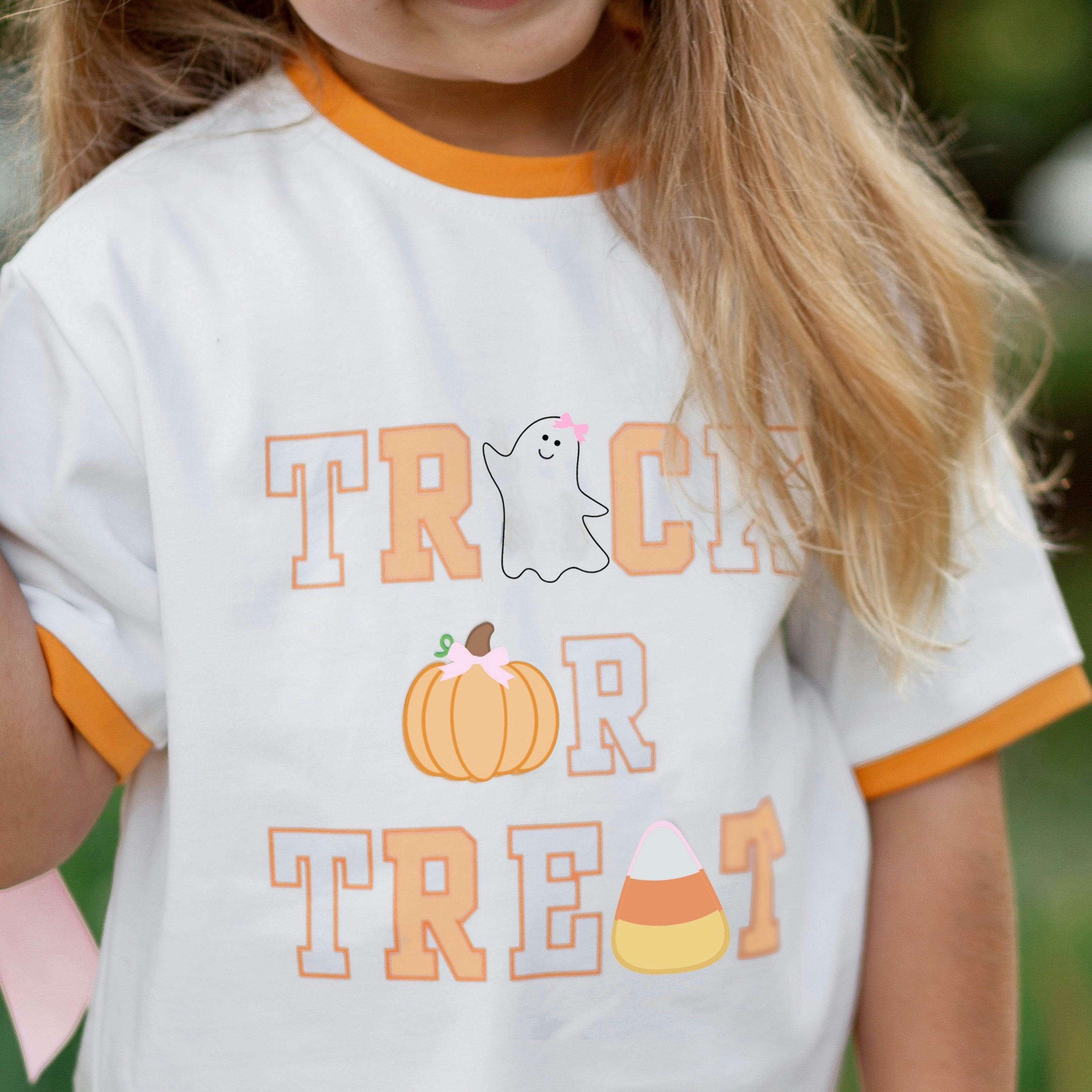 Trick-or-Treat Halloween Bow T-Shirt