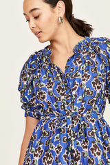 Somerset Dress in Lapis Wildflower