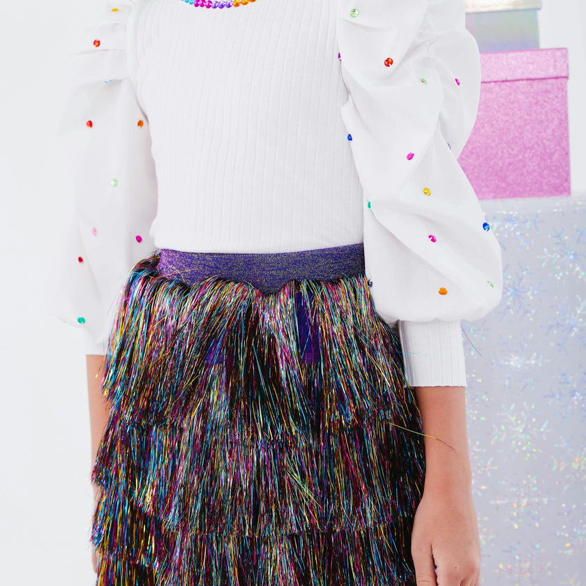 Shimmer Tinsel Party Skirt