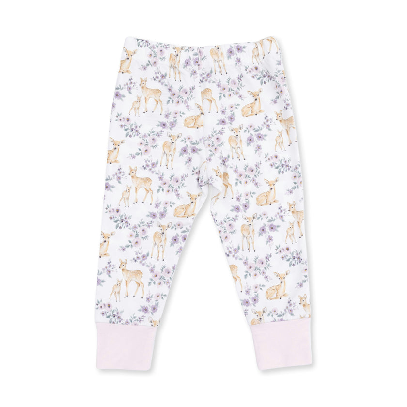 Floral Deer - Long Sleeve Loungewear Set