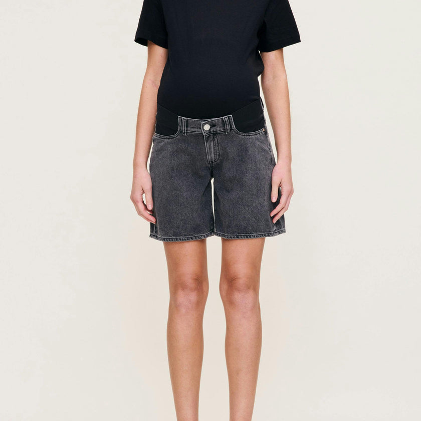 Taylor Jean Short Maternity Relaxed 7" | Nightshade