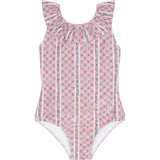 girls rosa vine ruffle collar one piece