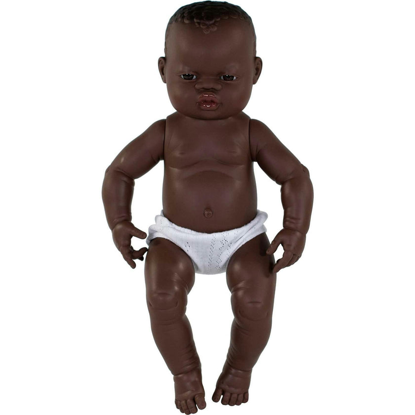 Newborn Baby Girl Doll - African - 15 3/4"