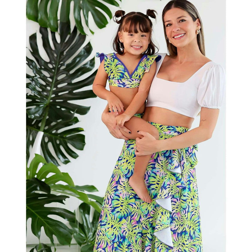 Women's Wrap Skirt - Montemar Print