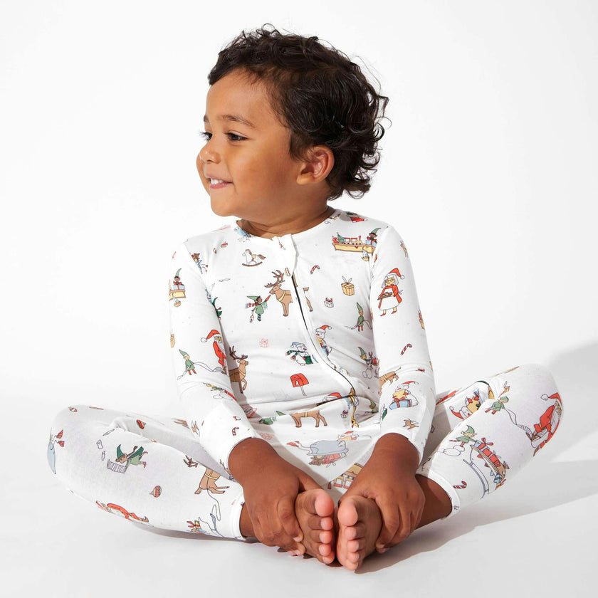 Santa's Workshop Bamboo Convertible Footie