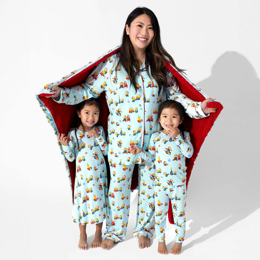 Merry Minions Holiday Bamboo Kids Pajamas