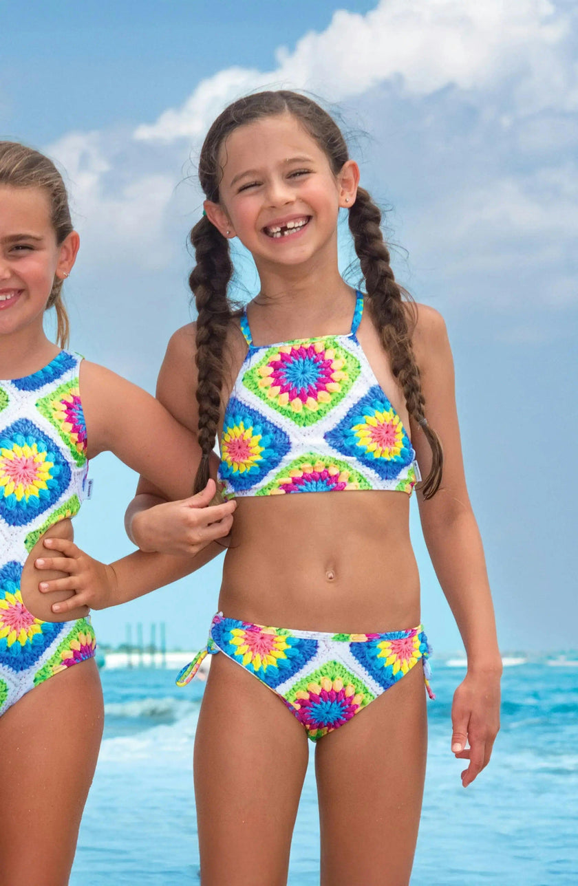 Aolani Printed Two Piece Swimsuit