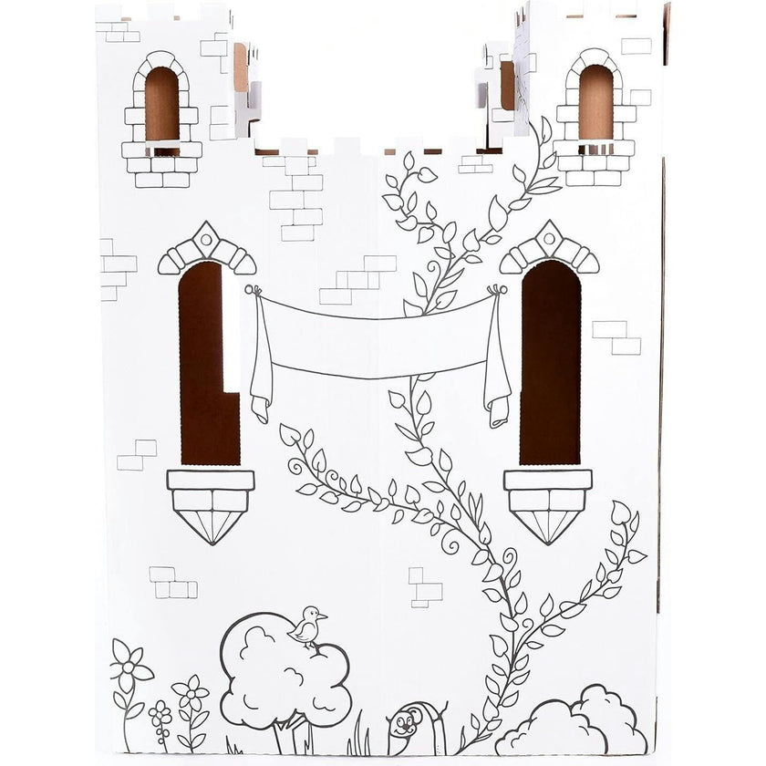 Cardboard Coloring Playhouse Fairy Tale Castle
