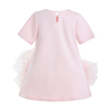 Pink Verina Ruffled Hem A-Line Dress