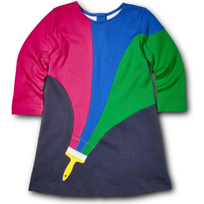 Knit Dress With Paintbrush