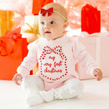 Red Glitter Bow Baby Headband