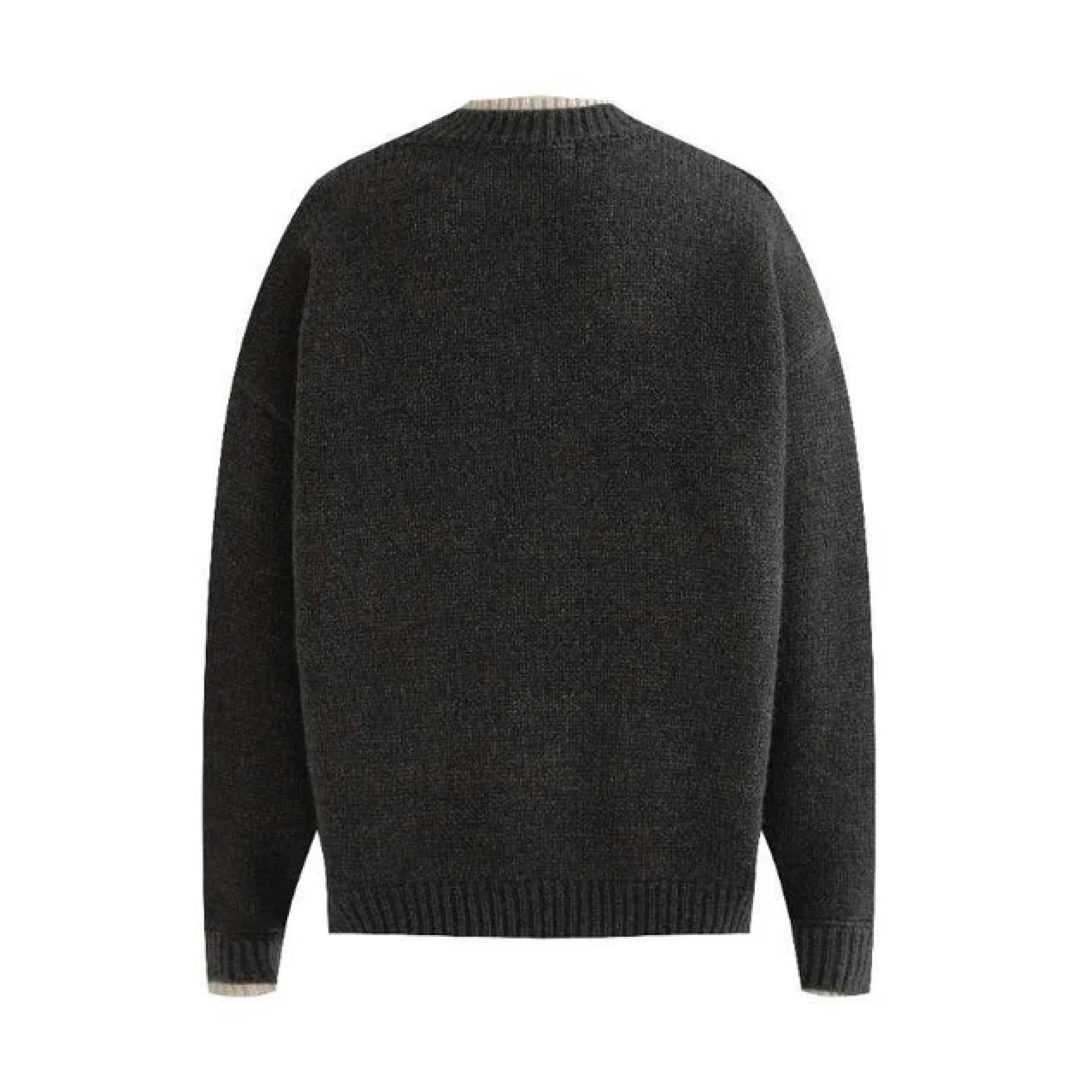 Dark Gray Classic Knit Sweater