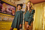 Lottie Dress Evergreen Vintage Floral
