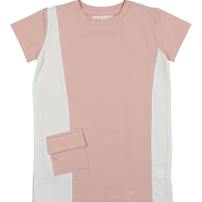 Colorblock Pocket Short Sleeves Tee