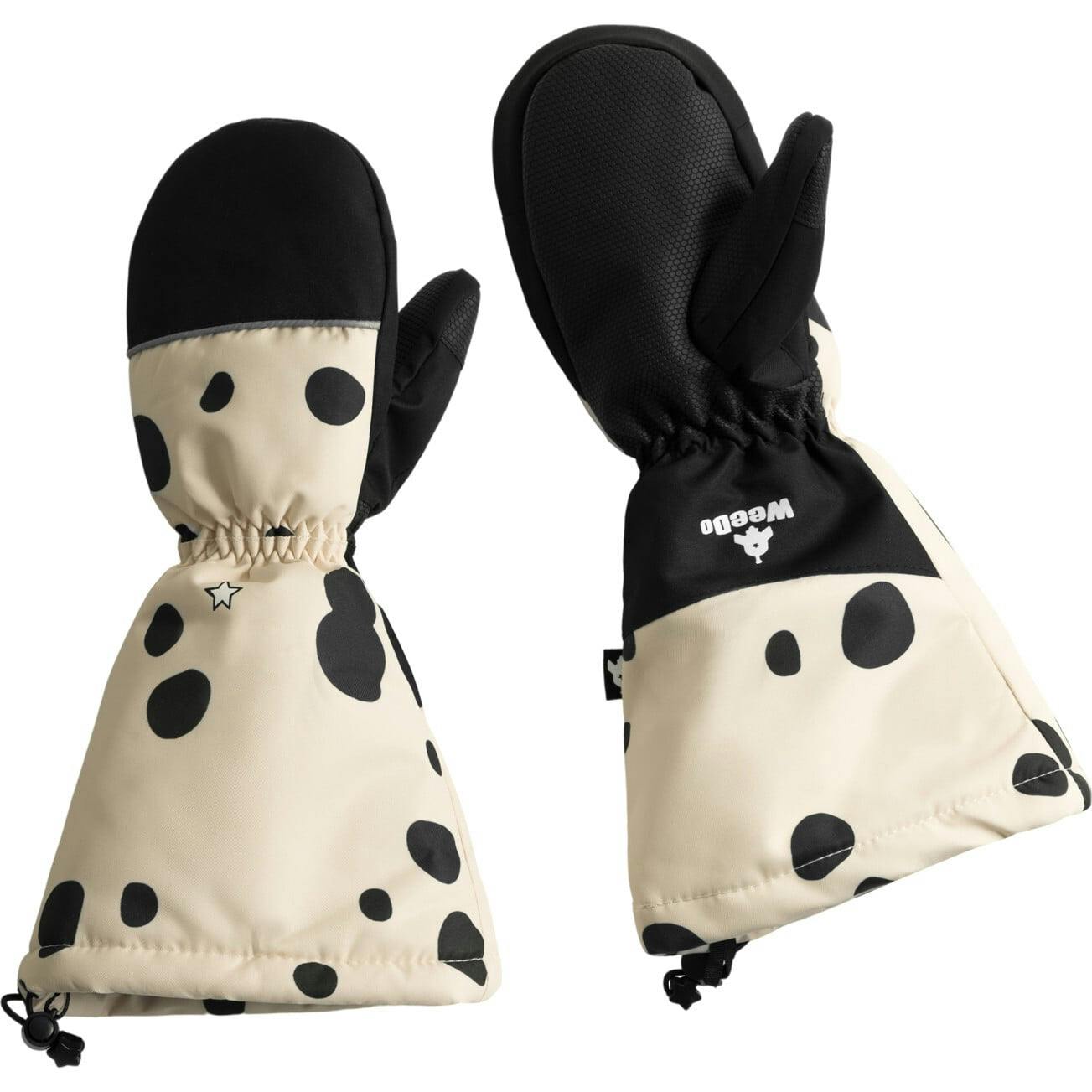 Puppydo Elastic Long Cuff Mittens, Prints