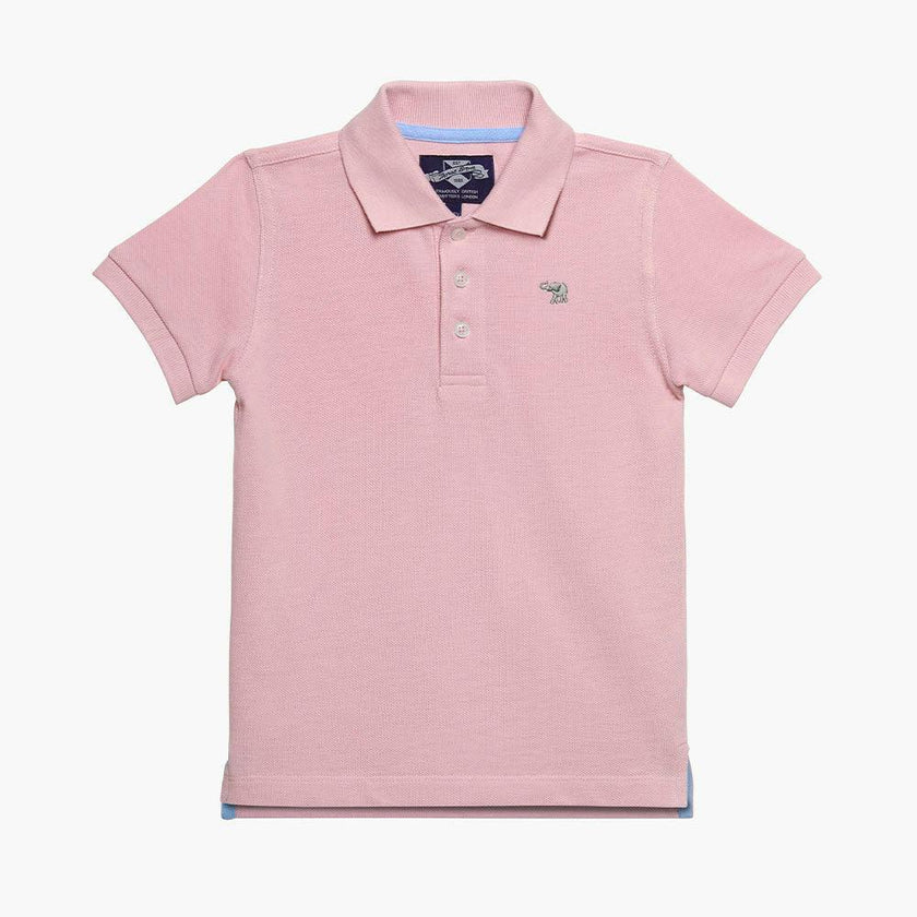 Harry Piqué Polo in Pink