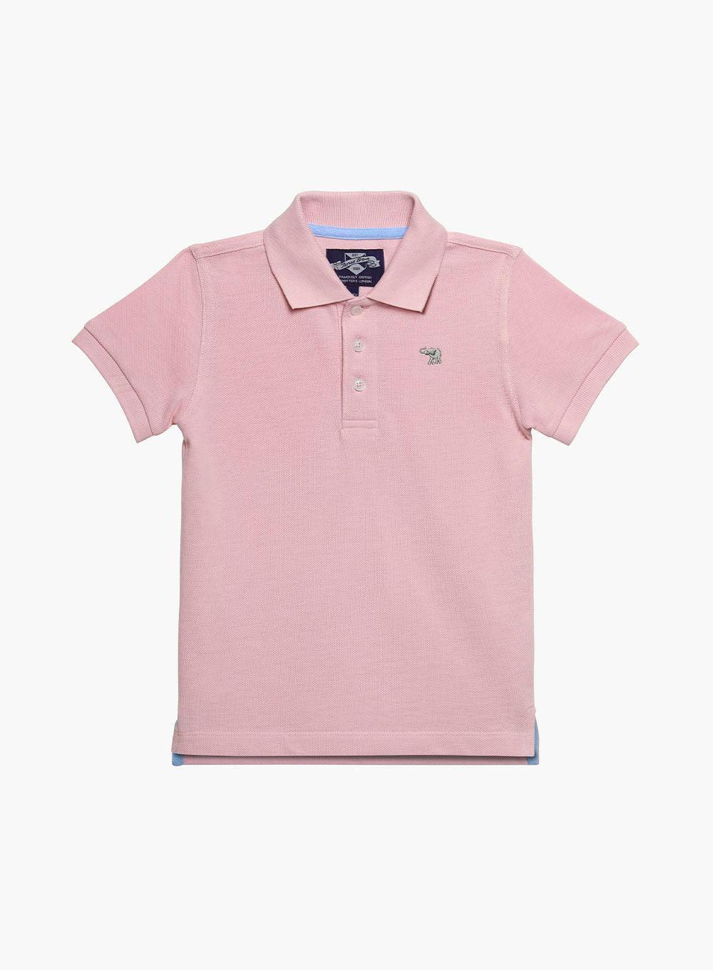 Harry Piqué Polo in Pink