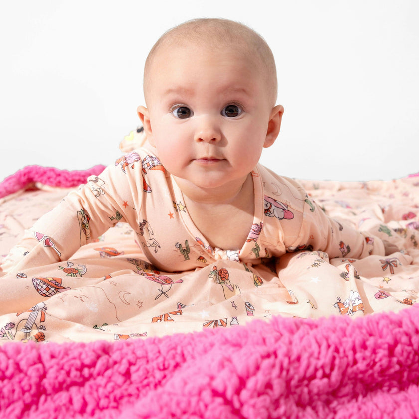 Cowgirl Bamboo Sherpa Blanket