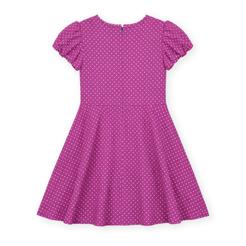 Polka Dot Dress W/Bubble Sleeves