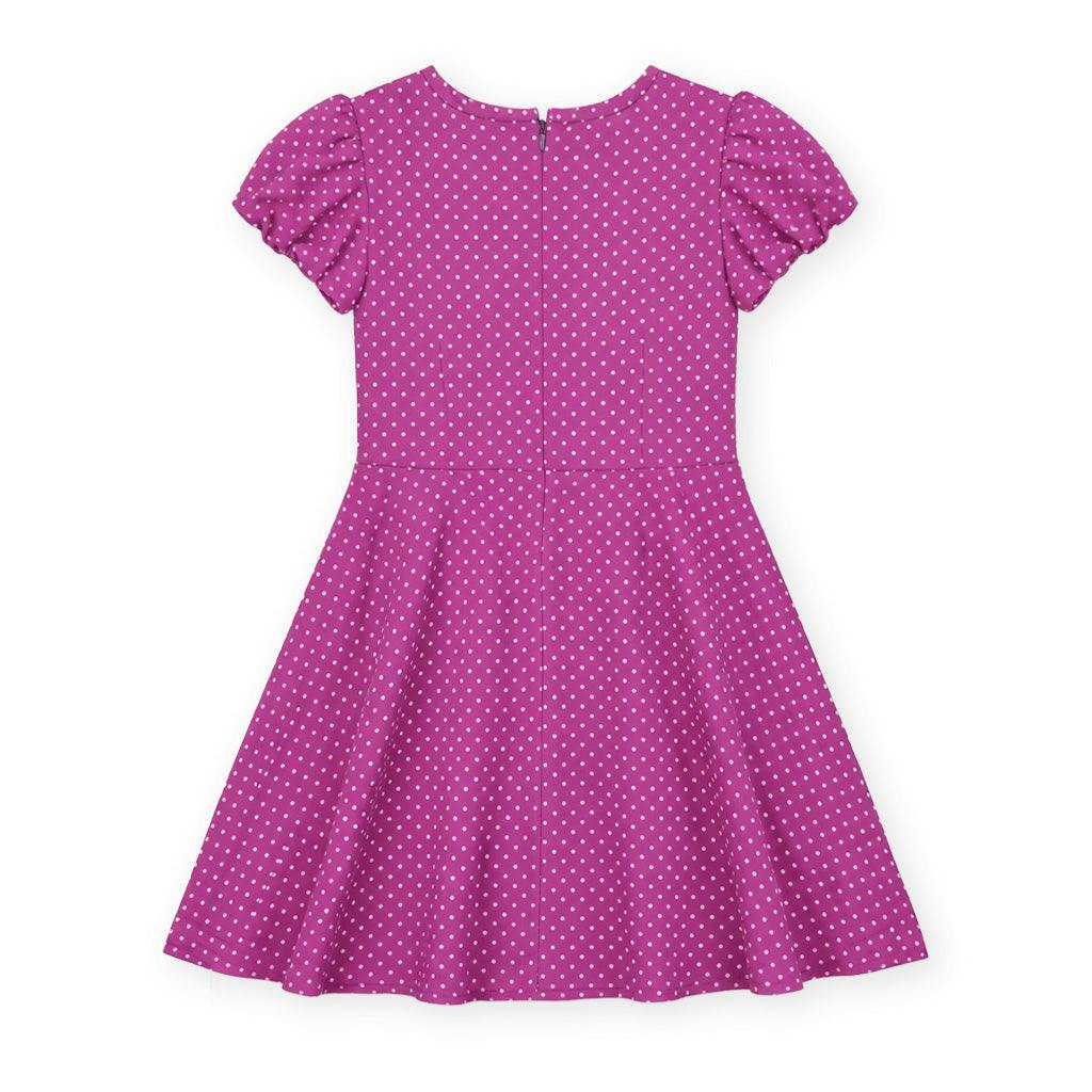 Polka Dot Dress W/Bubble Sleeves