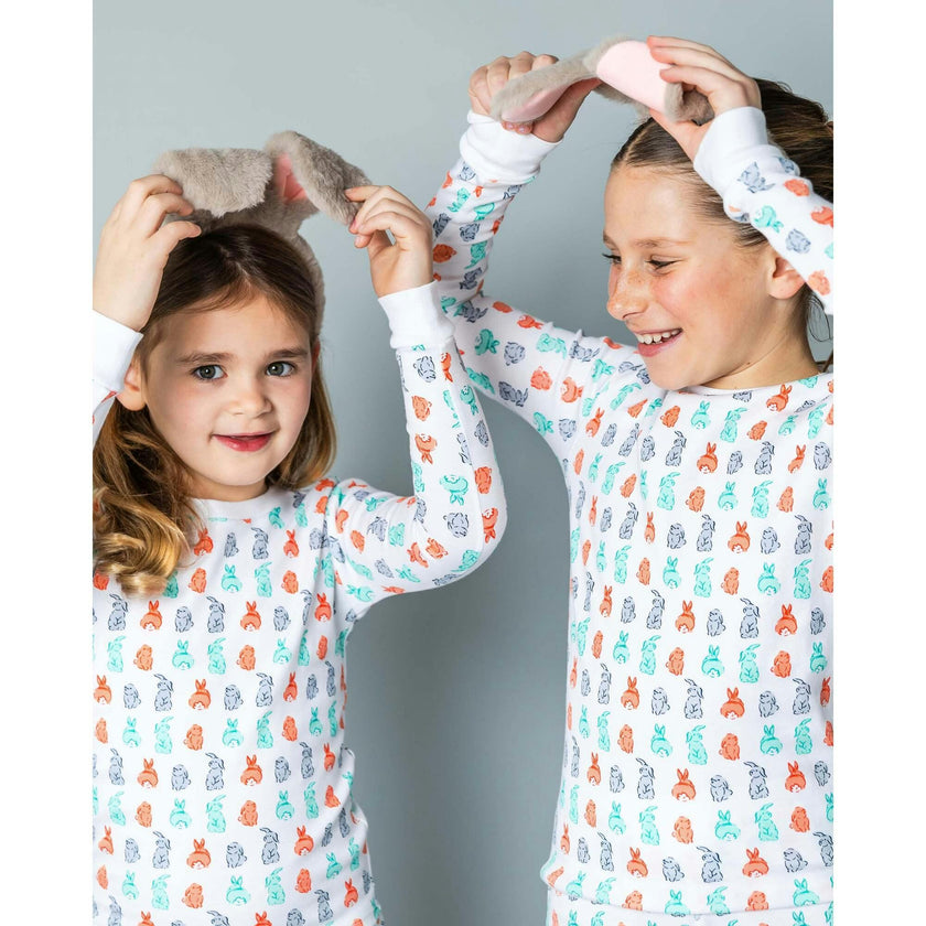 The Organic Long Sleeve Pajama Set [Bunny Tails]