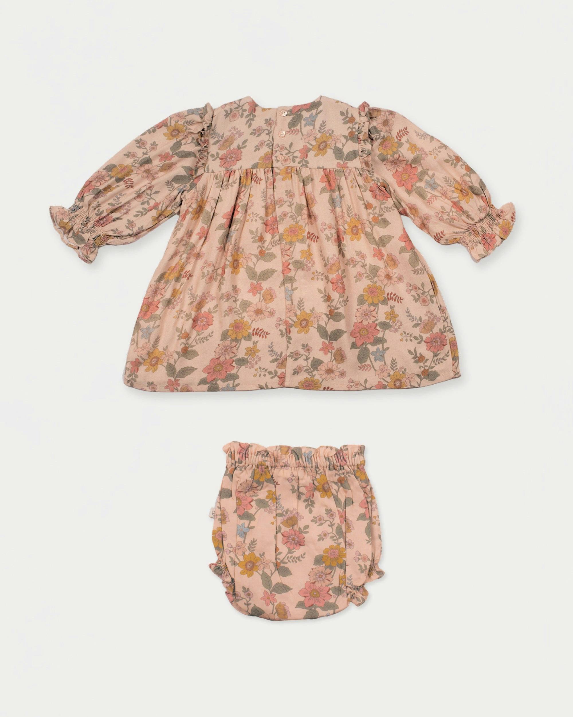 Lottie Baby Dress & Bloomer Set - Bloom