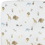 Cotton Muslin Crib Sheet - Party Animals