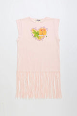 BIRDS DRESS BLUSH