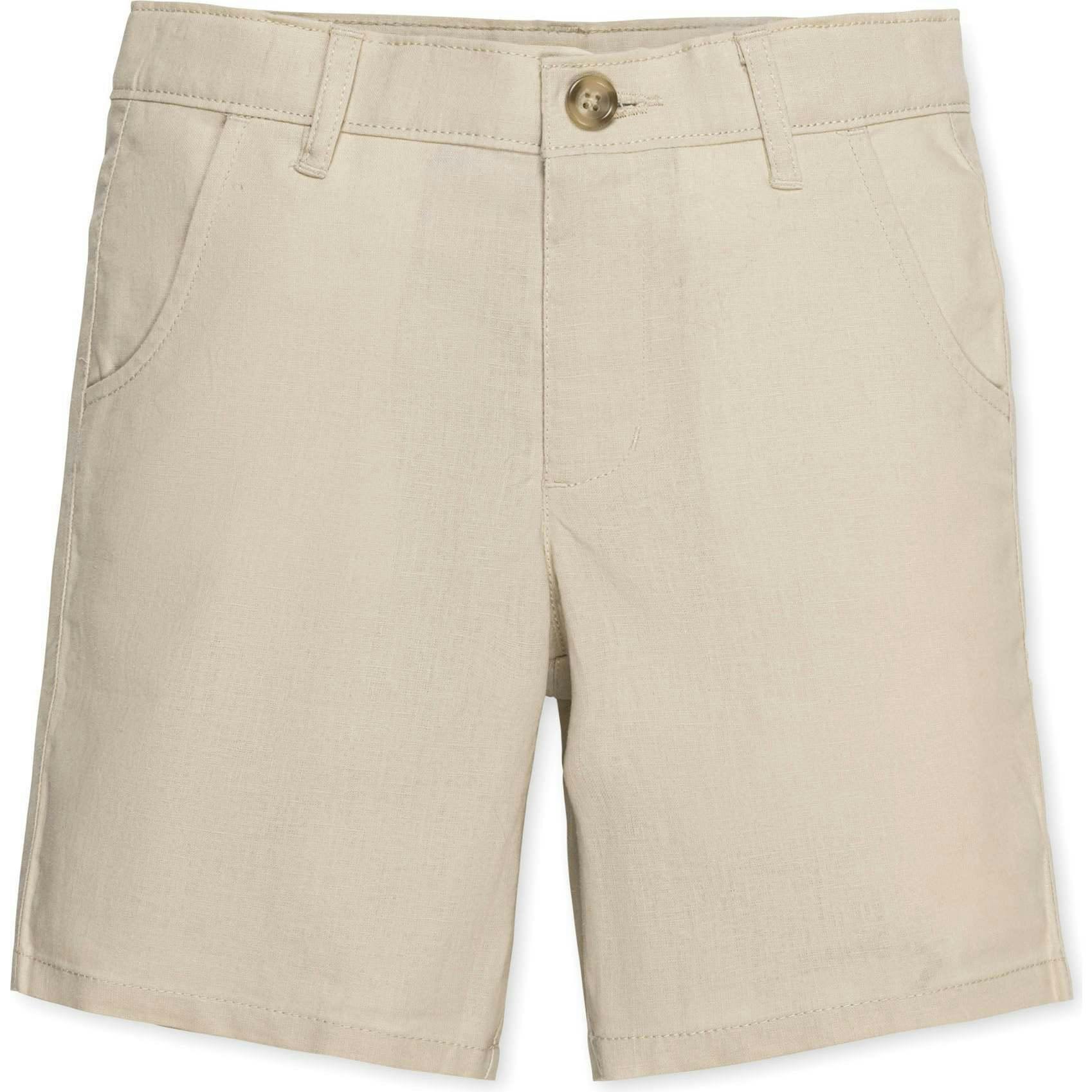 Linen Blend Short, Brown