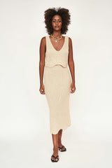 Arles Knit Tank in Shell