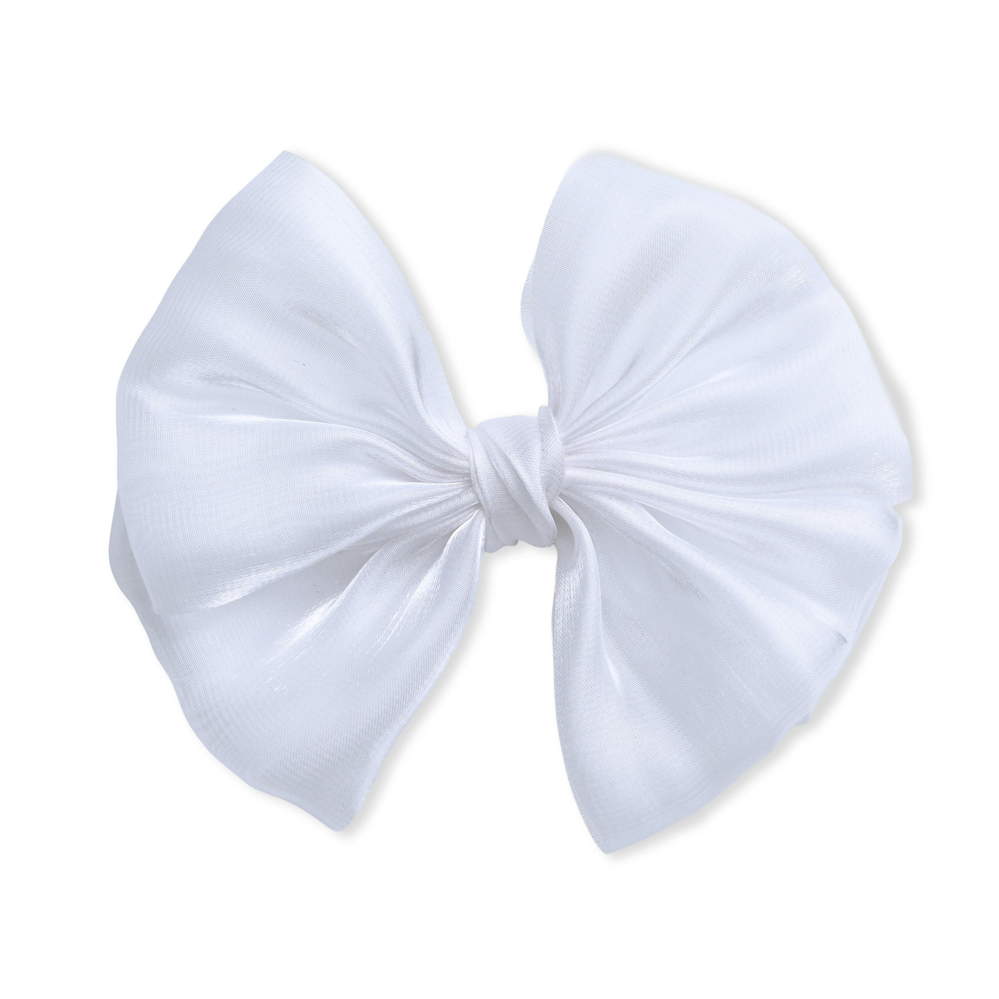 Multicolor Satin Bow Clip Set