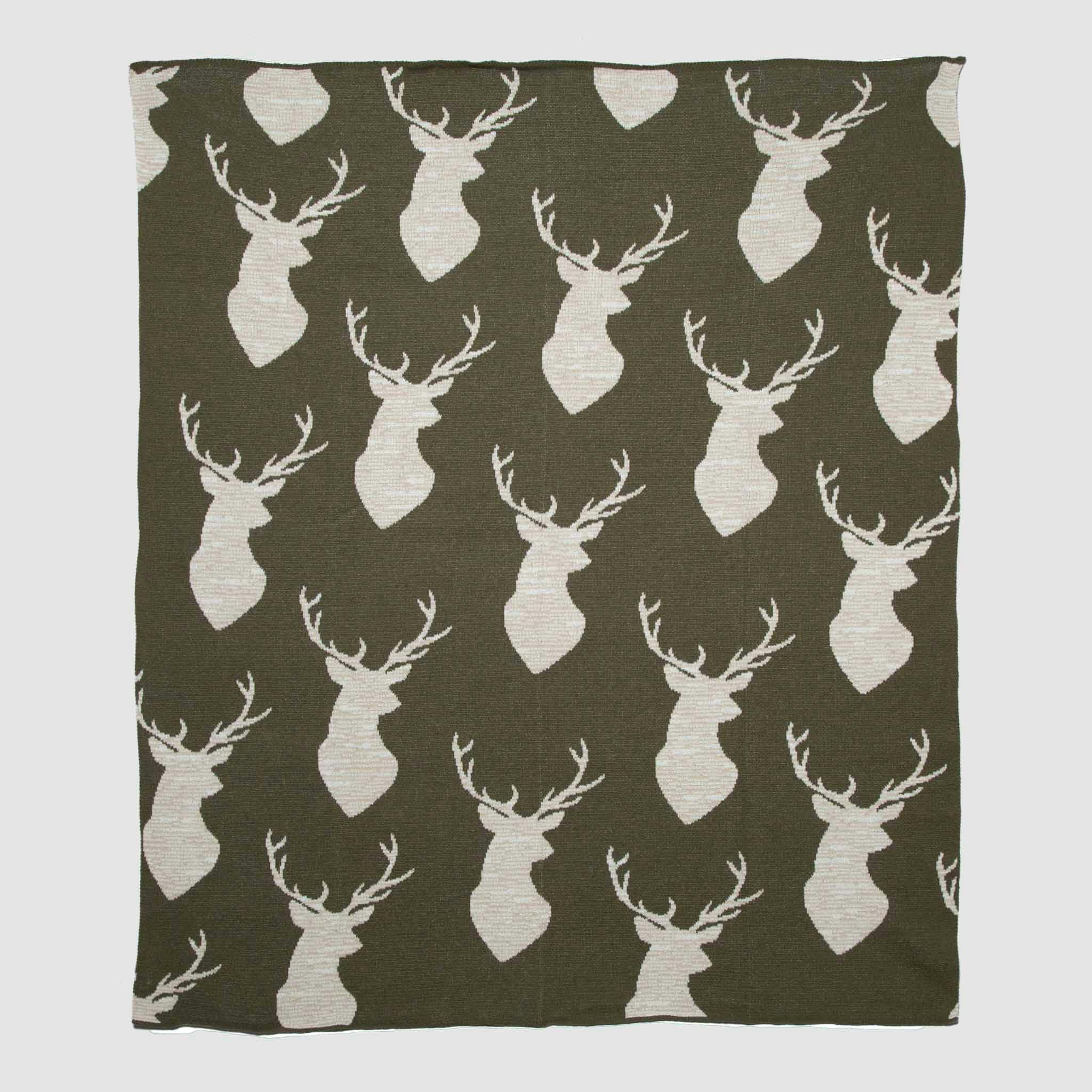 Cotton Sustainable Knit Throw Blanket | Oh Deer