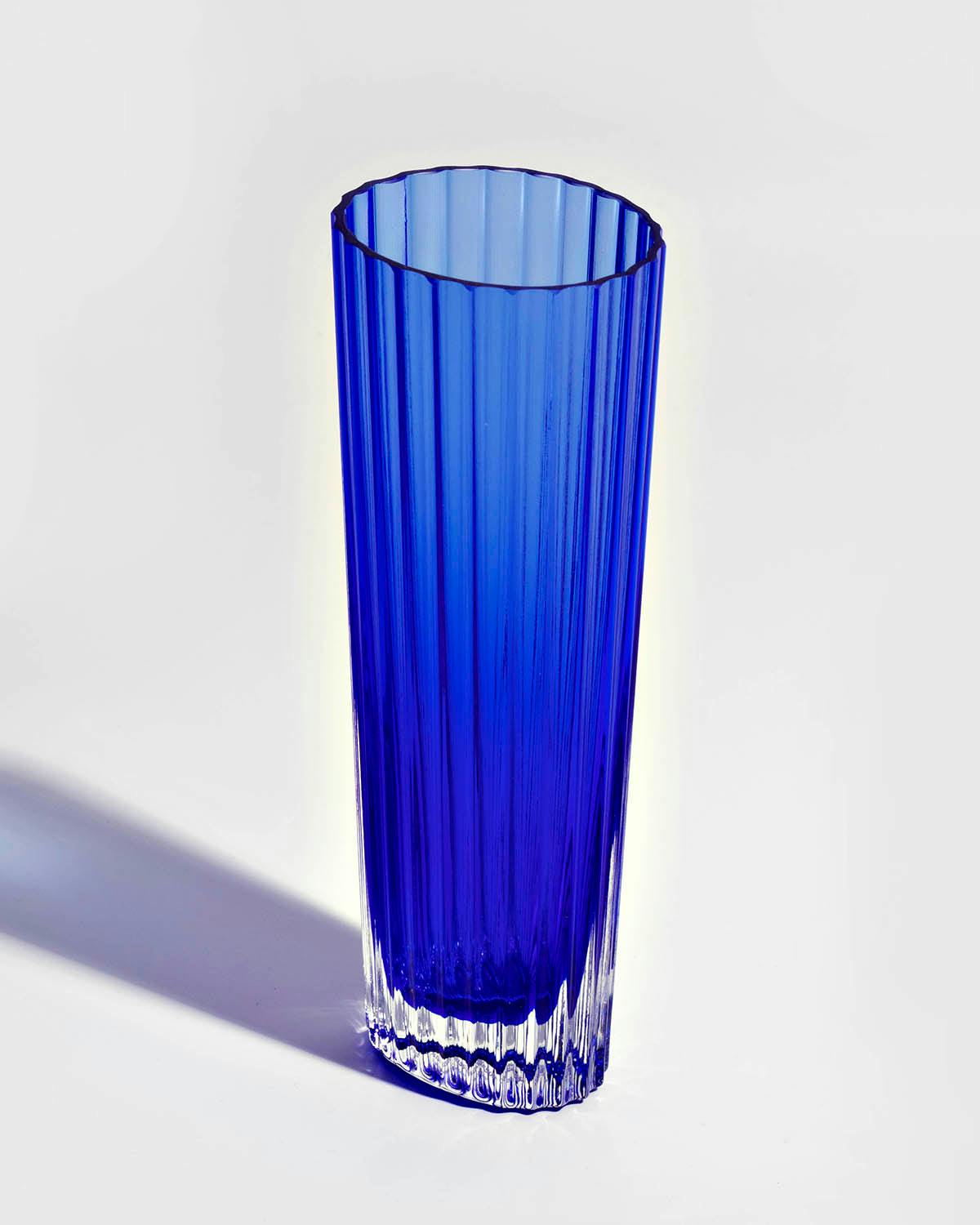 Champagne Glasses NASTRI Set of 6  Blue 7.5 oz, H 6.5