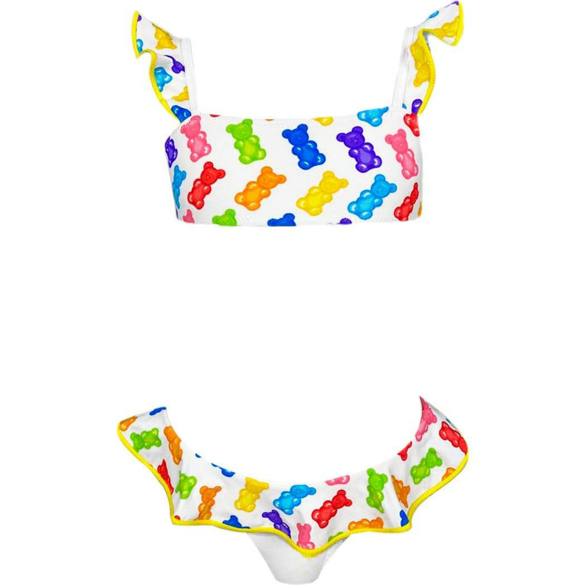Mini Ruffle Shoulders & Waist Two-Piece Bikini