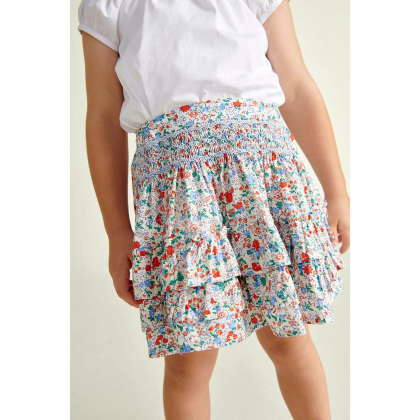 Hand-Smocked Ruffle Skirt Nancy