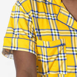 Clueless Total Betty Plaid Bamboo Women's Pajama Short Set