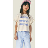 Mipounet SS26 Sia Popelin, Pant Ecru Blue