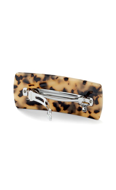 Jumbo Box Barrette in Blonde Tortoise