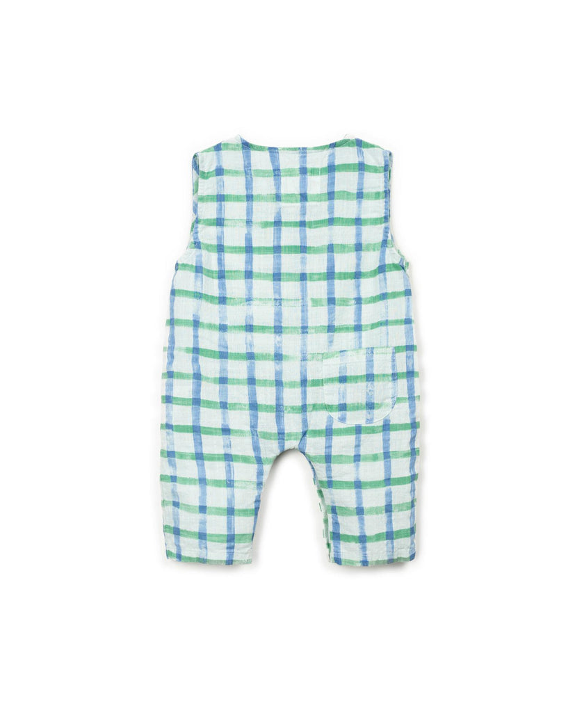 Window Pane Print Overalls