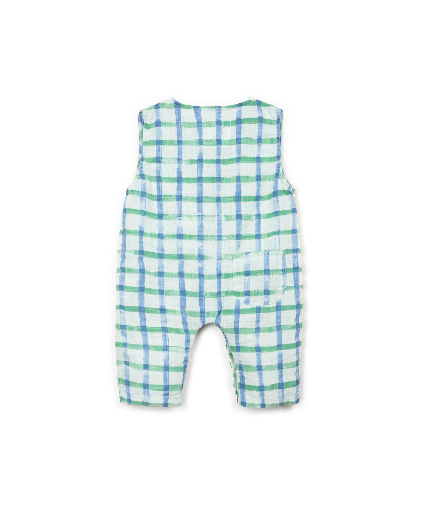 Window Pane Print Overalls