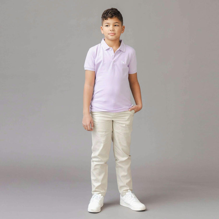 Organic Short Sleeve Knit Pique Polo Shirt