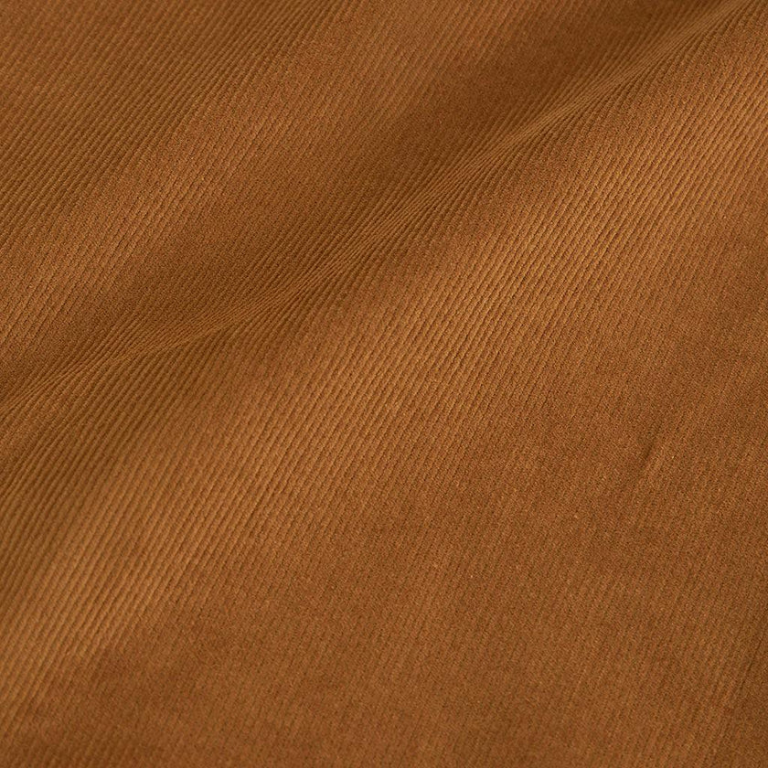 Camel Cotton Corduroy Scalloped Skirt