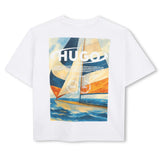 White Graphic Logo T‑Shirt