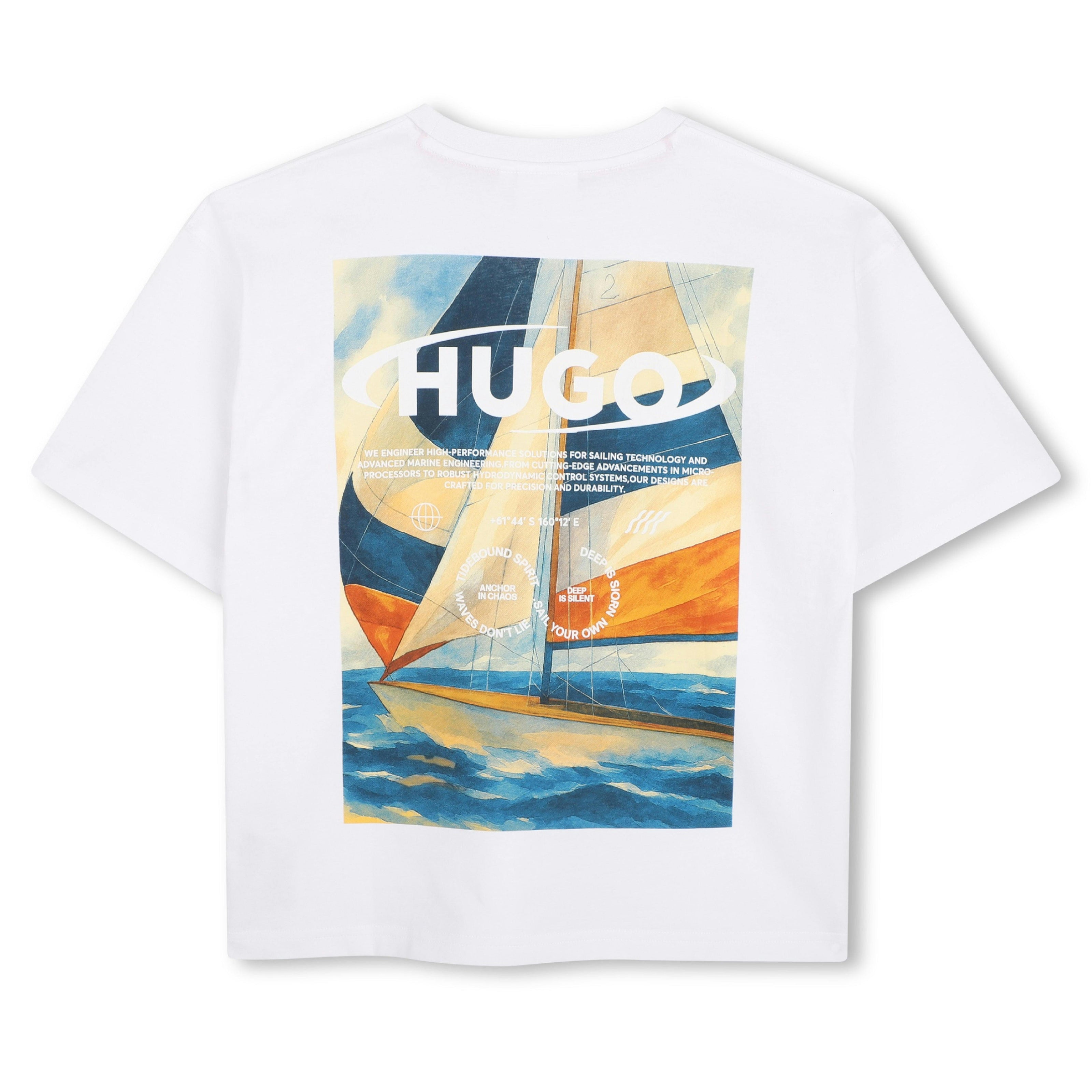White Graphic Logo T‑Shirt