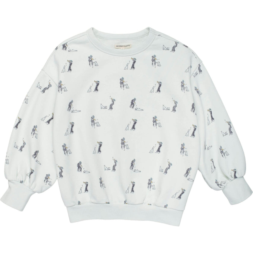 Organic Weekend Sweatshirt in Blue Haze Duet