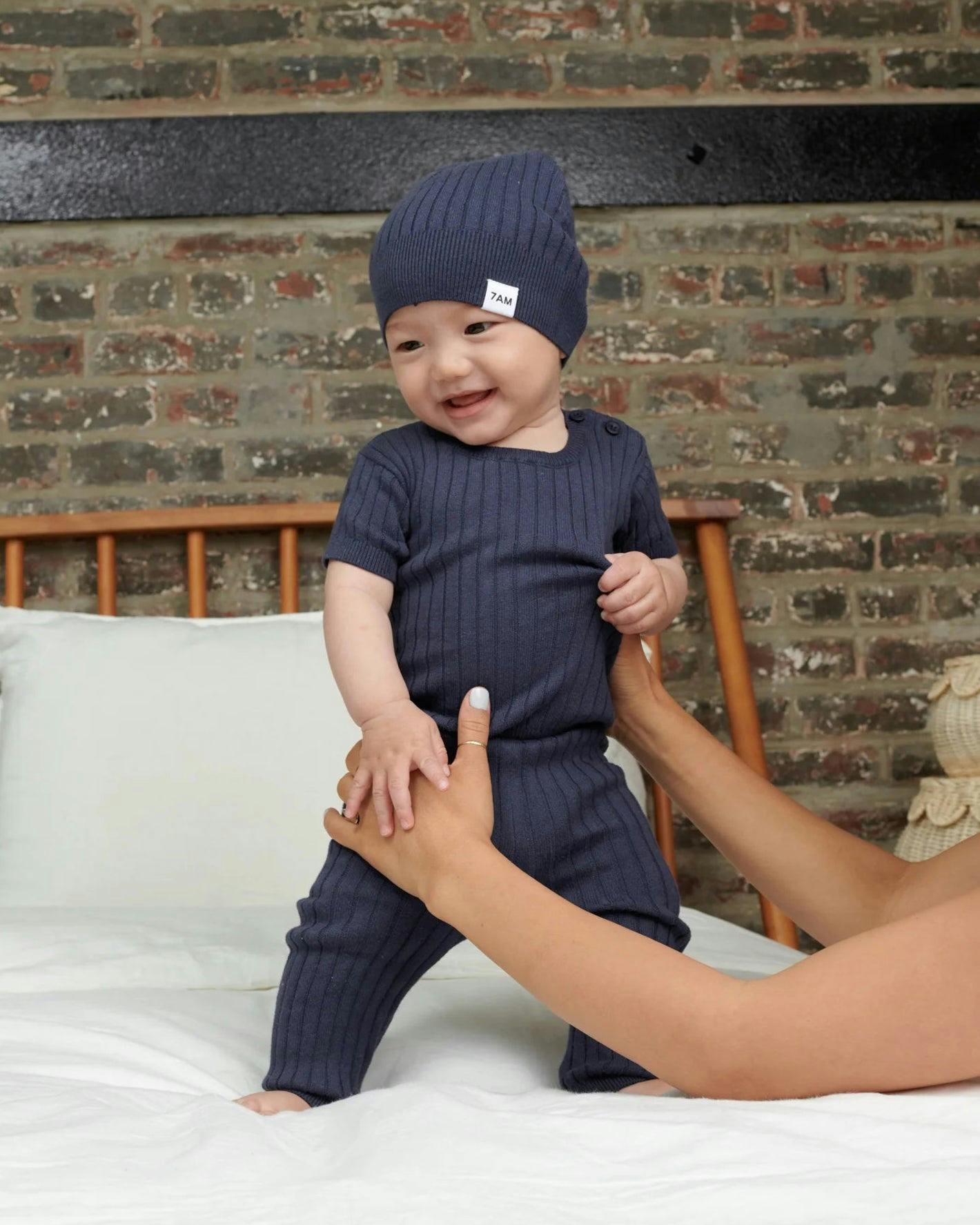 Cotton Beanie - Ribbed
